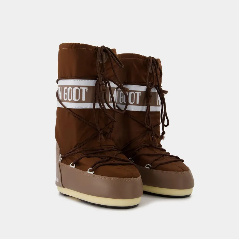 Moon Boot Icon Nylon in Brown