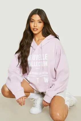 Nouvelle Collection Slogan Oversized Hoodie