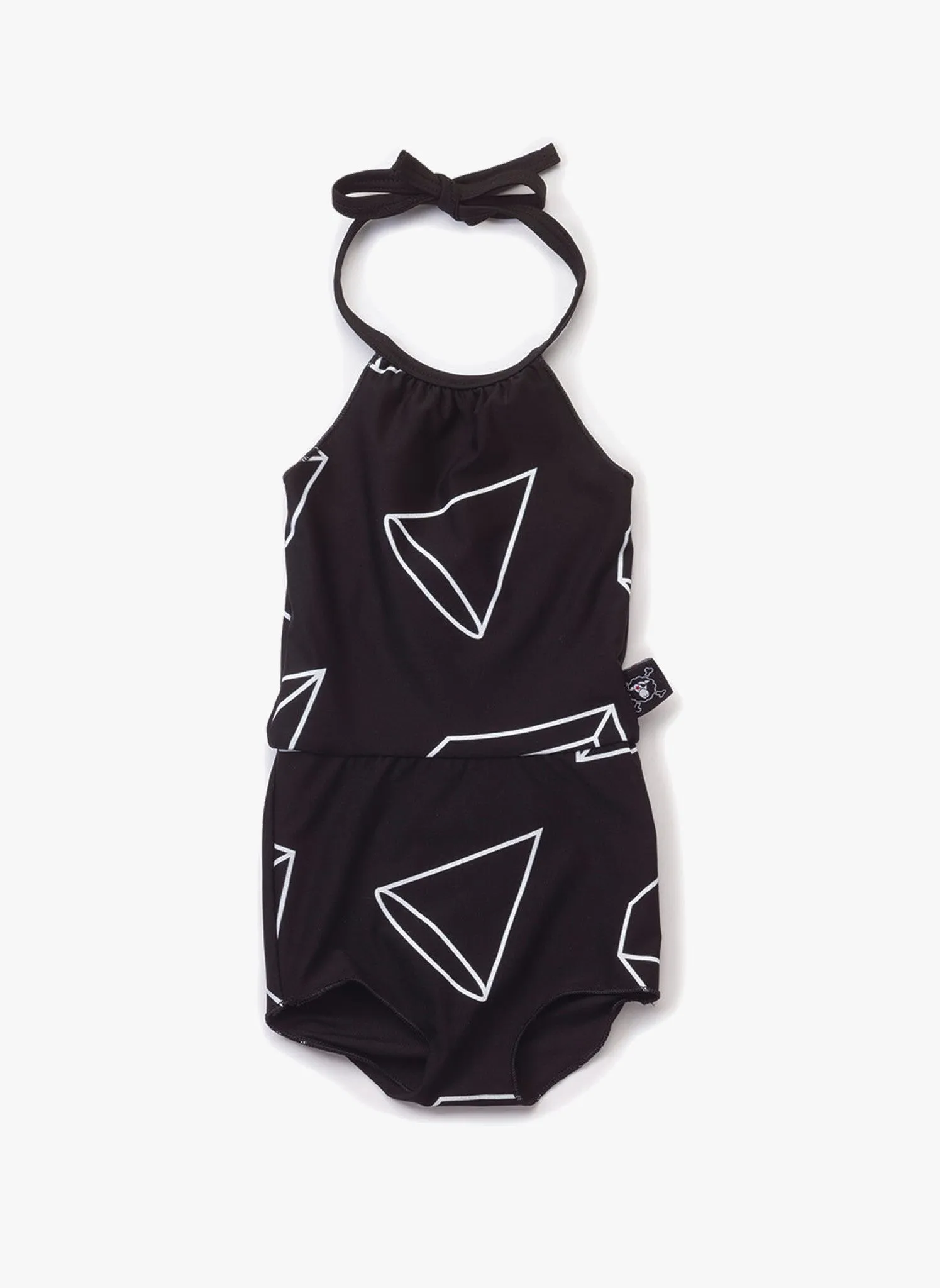 Nununu Collar Swimsuit in Black