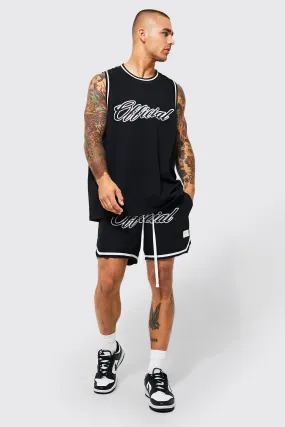 Oversized Basketball Vest & Swim Short