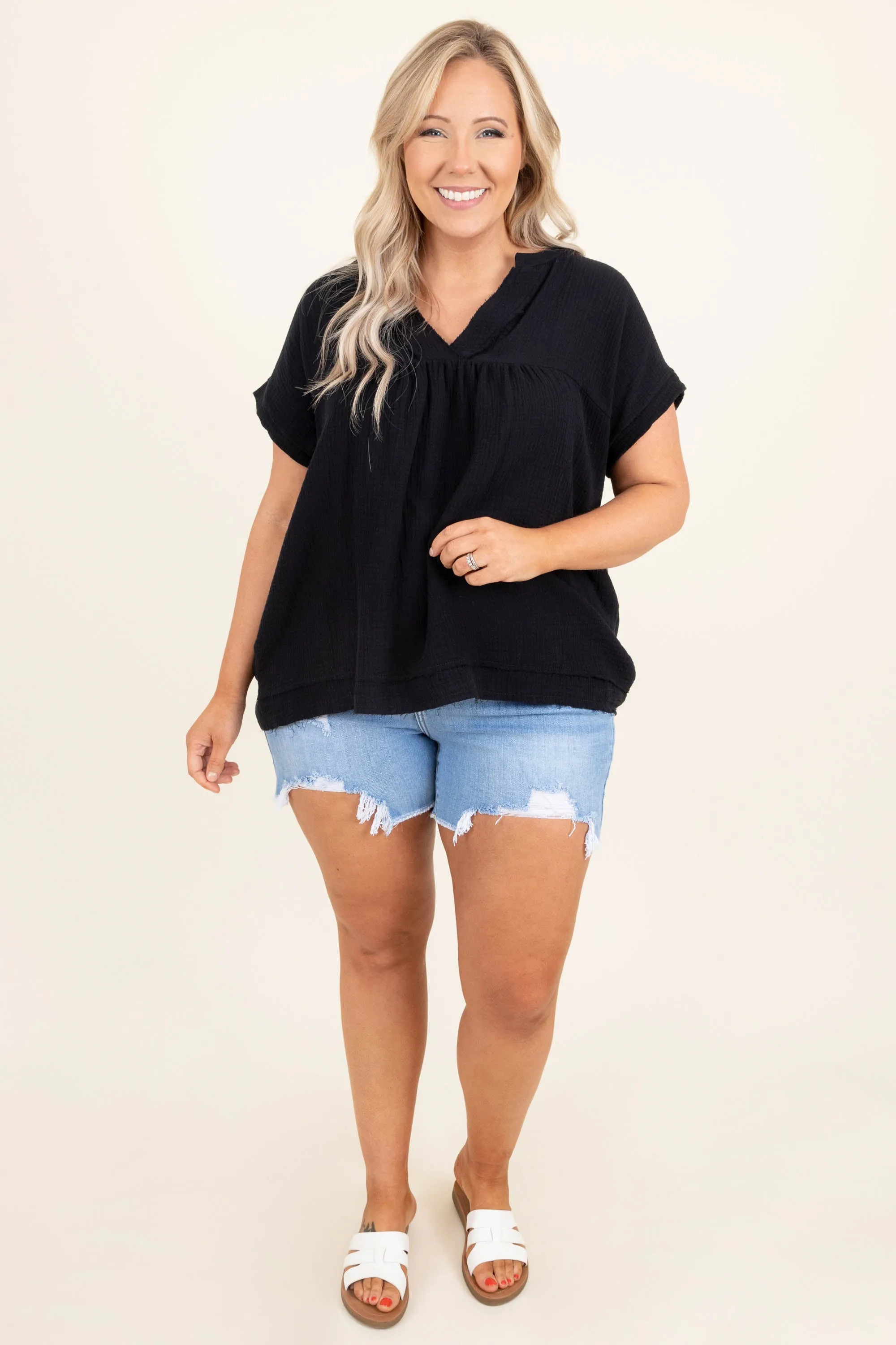 Playful Mind Top, Black