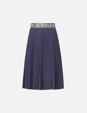 Pleated Midi Skirt