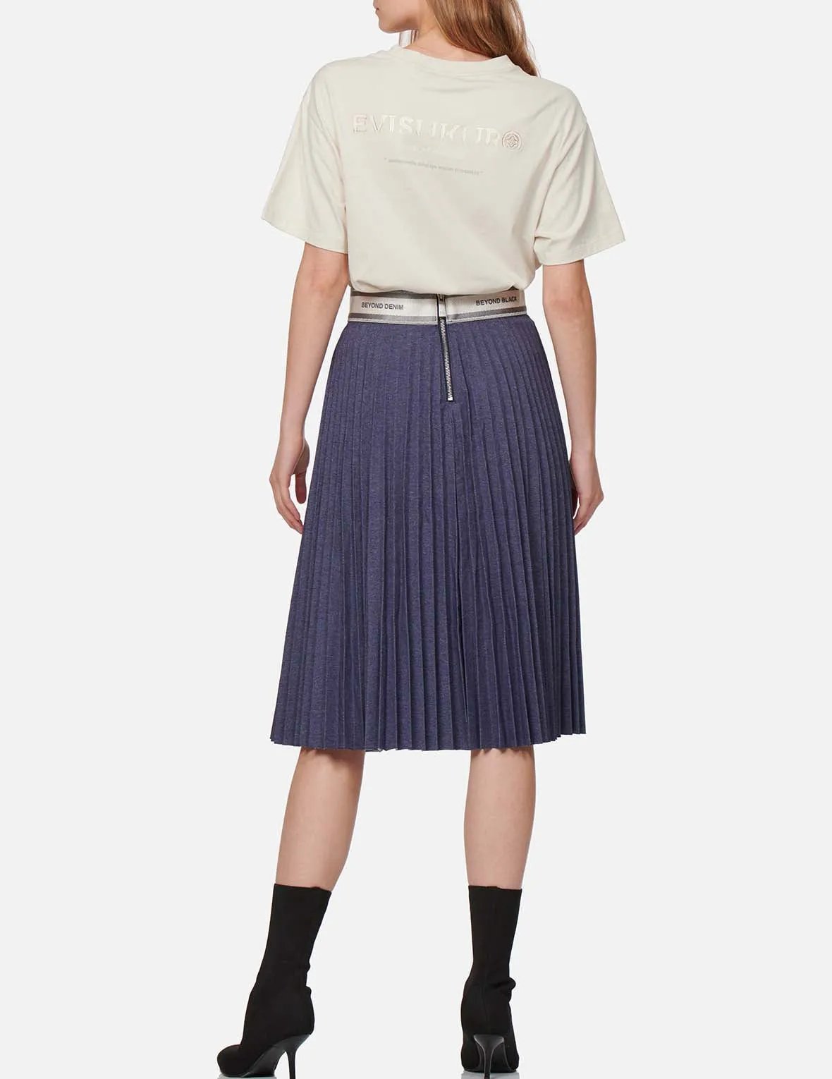 Pleated Midi Skirt