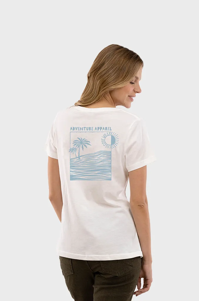 Polera Orgánica Sunset White (Mujer)