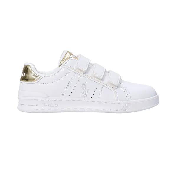 Polo Ralph Lauren Kids Girls White Sneakers