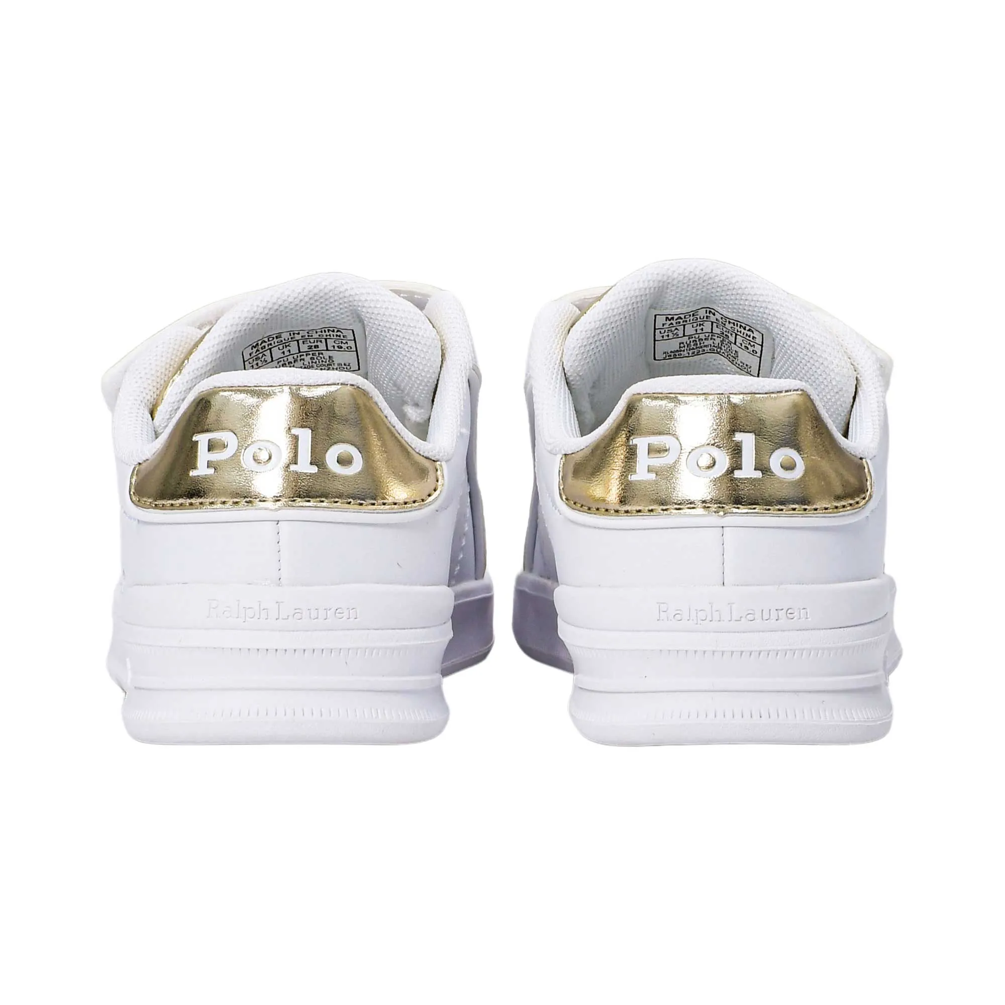 Polo Ralph Lauren Kids Girls White Sneakers