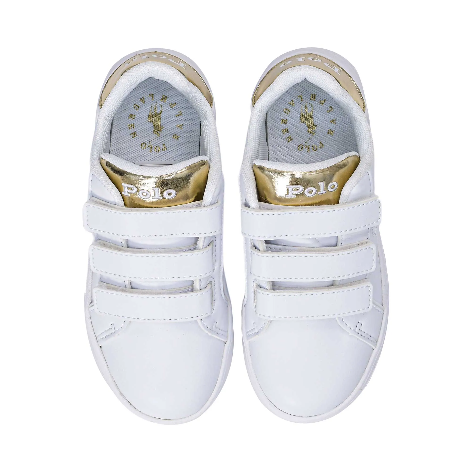 Polo Ralph Lauren Kids Girls White Sneakers