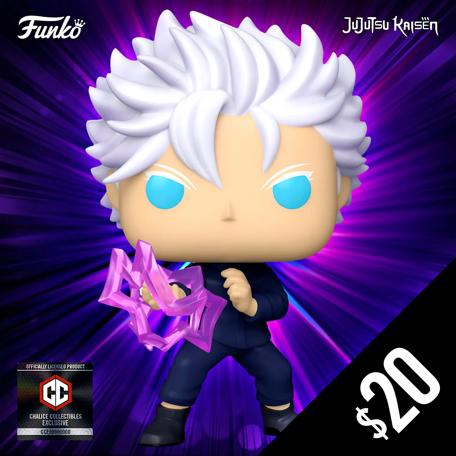 Pre-Order: Funko Pop! Chalice Exclusive: Jujutsu Kaisen: Gojo (Hollow Purple)