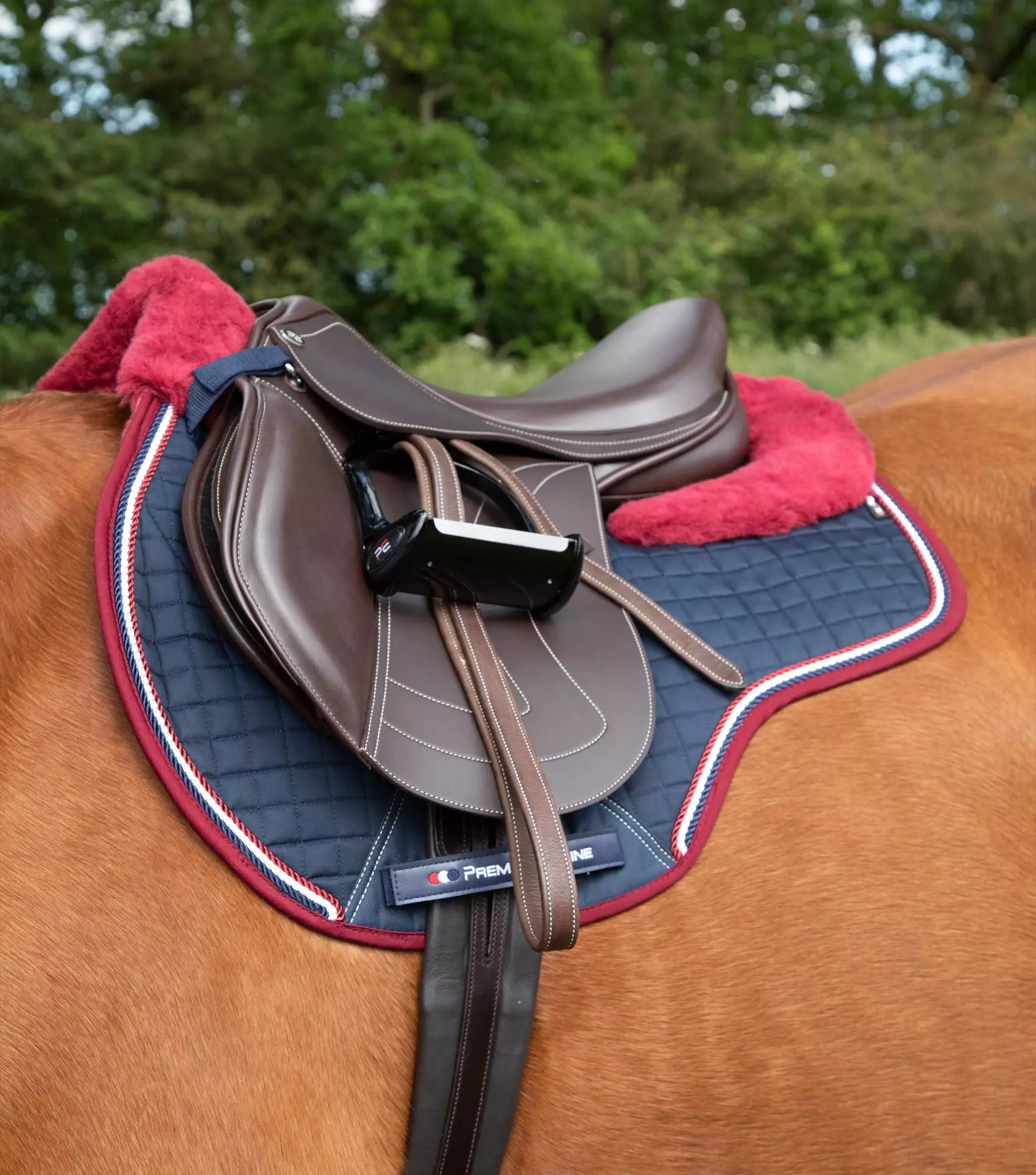 Premier Equine Close Contact Merino Wool European Saddle Pad - GP/Jump Square