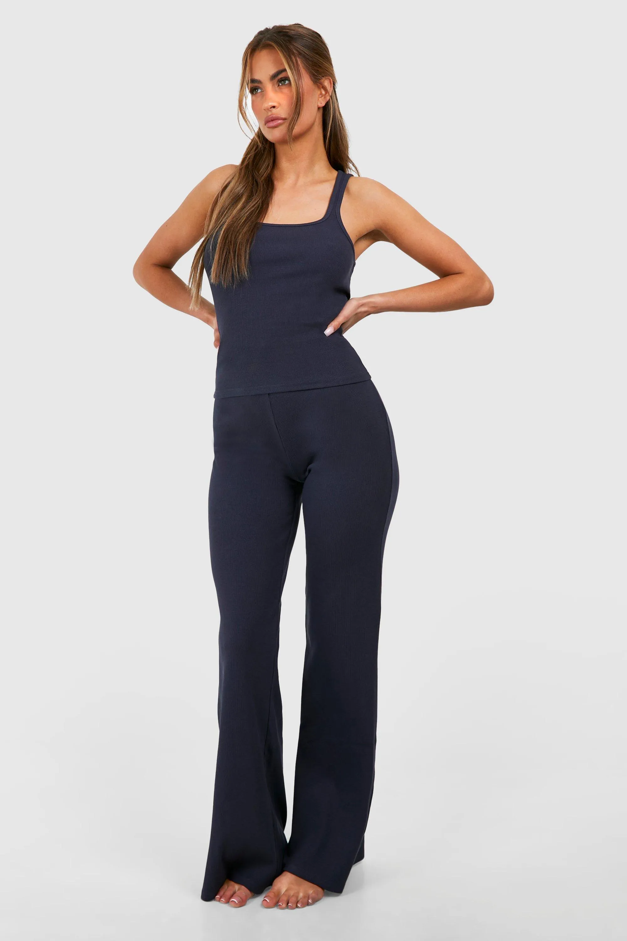 Premium Rib Flare Lounge Pants