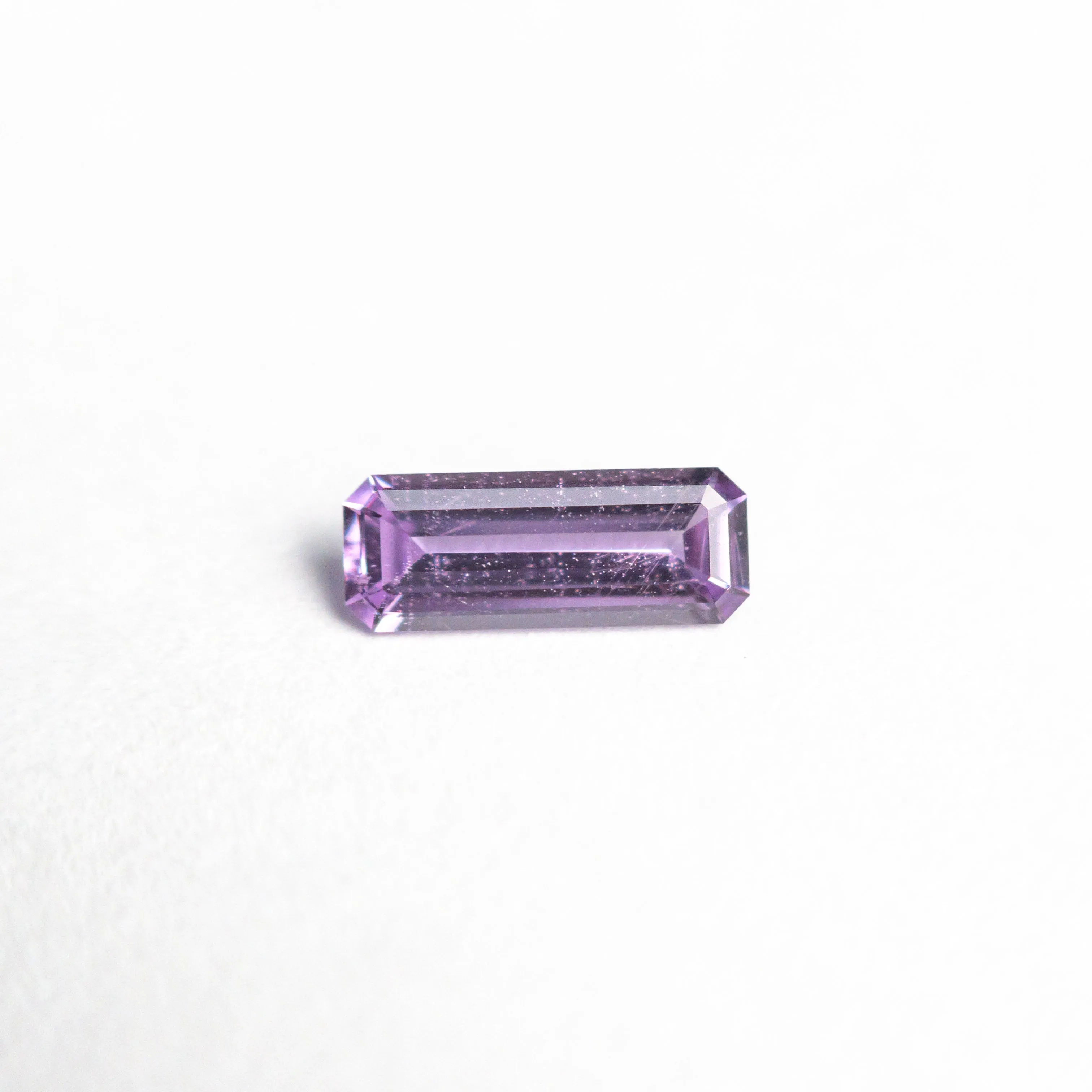 Purple Step Cut Sapphire - 0.36ct Cut Corner Rectangle