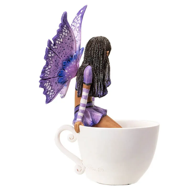 Purple Tea Fairy Figurine