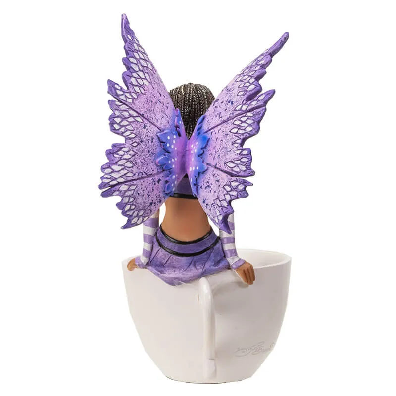 Purple Tea Fairy Figurine