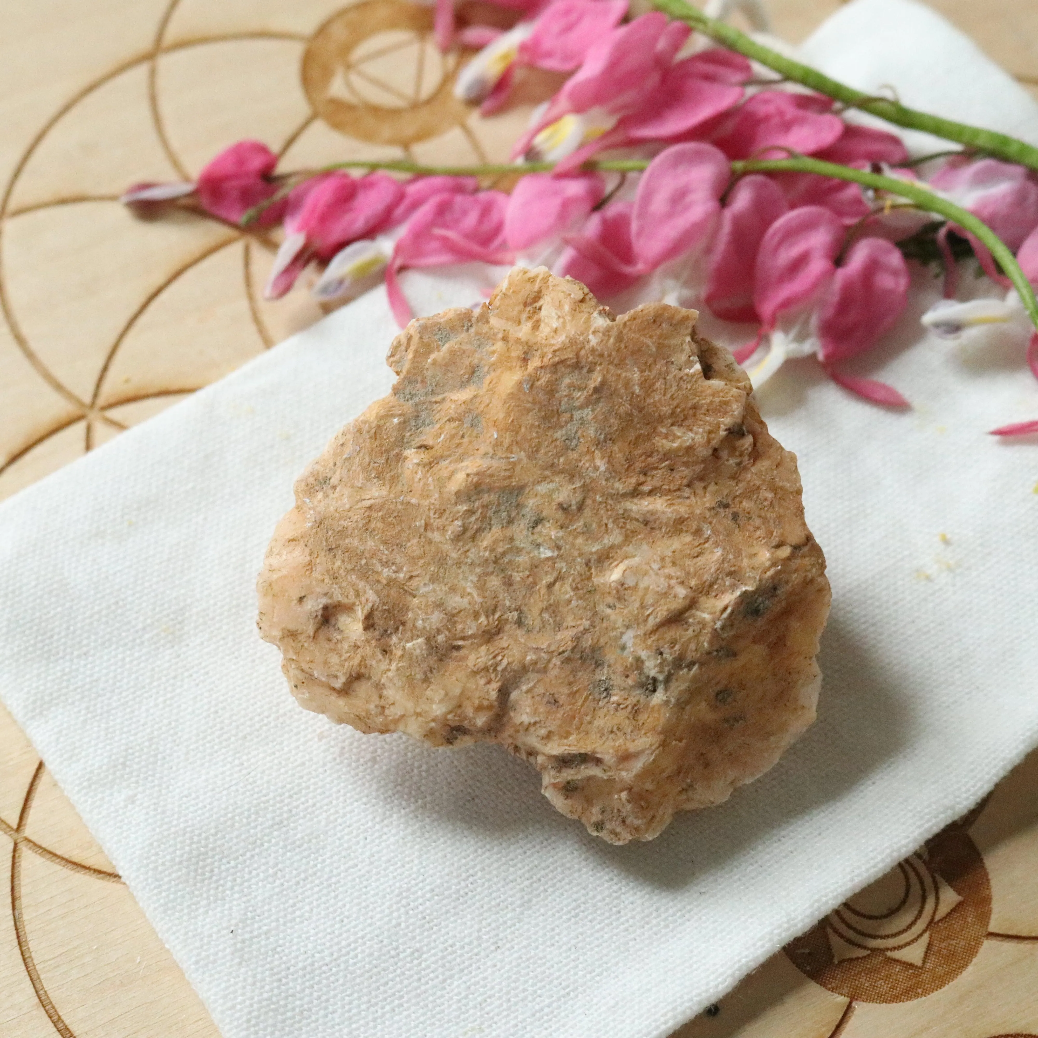 Raw Peachy Pink Dolomite Specimen~ Chakra Balancing Stone