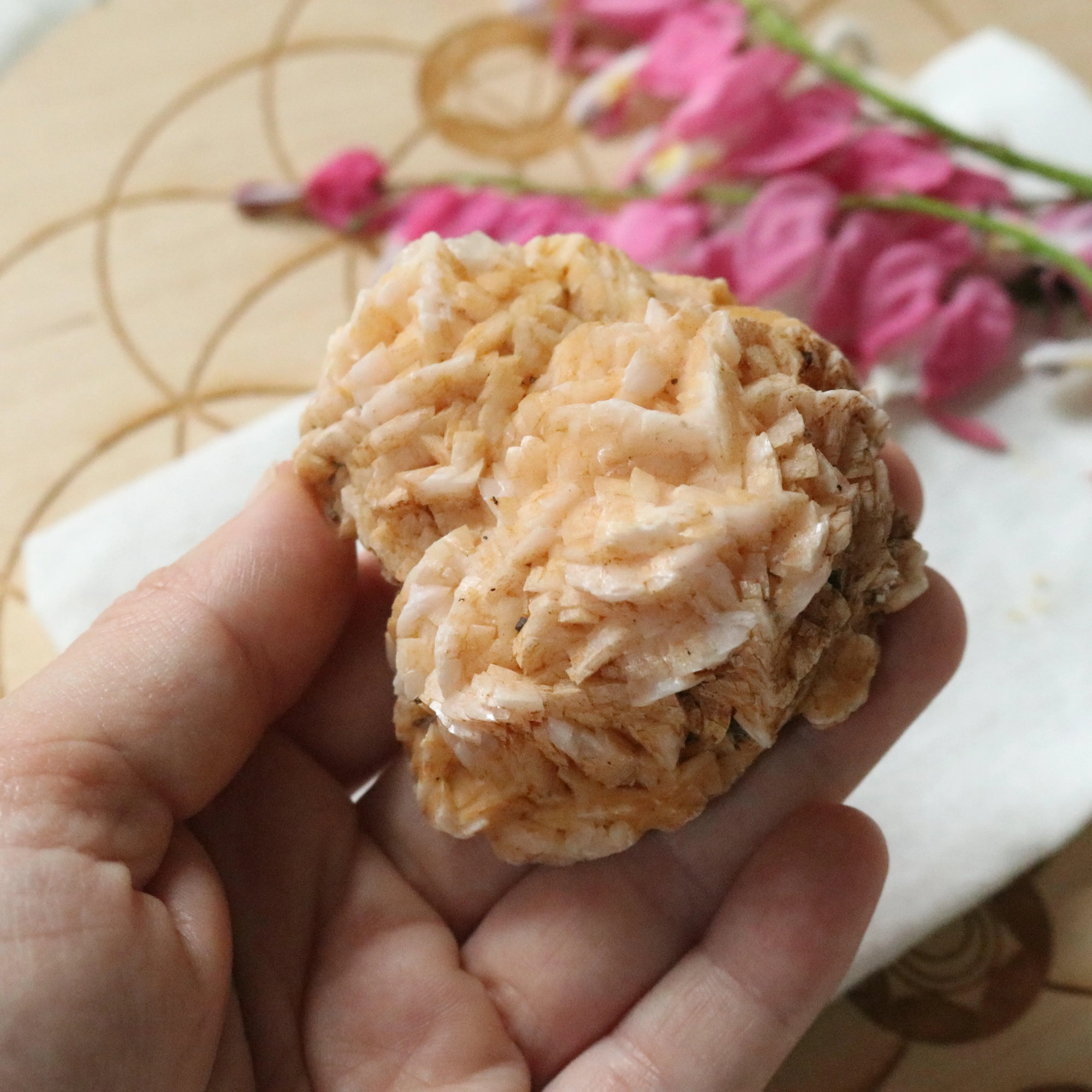 Raw Peachy Pink Dolomite Specimen~ Chakra Balancing Stone