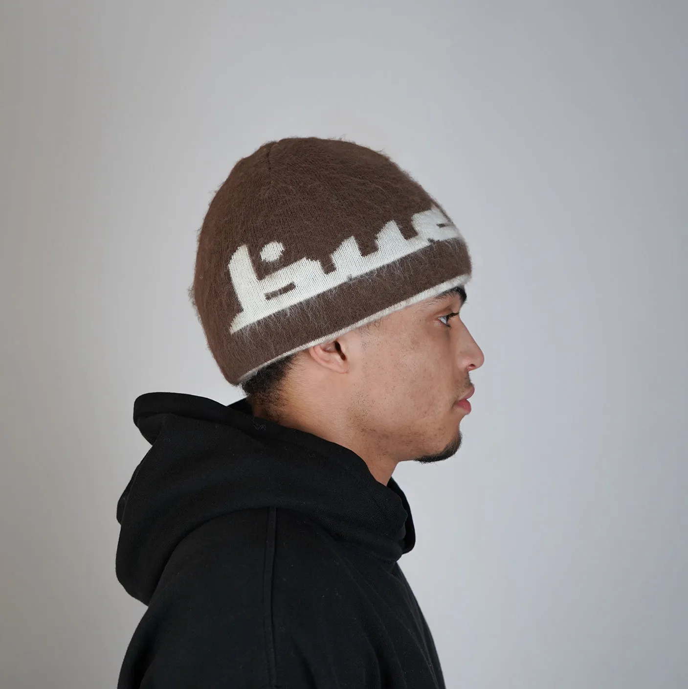 Reversible Beanie - Brown