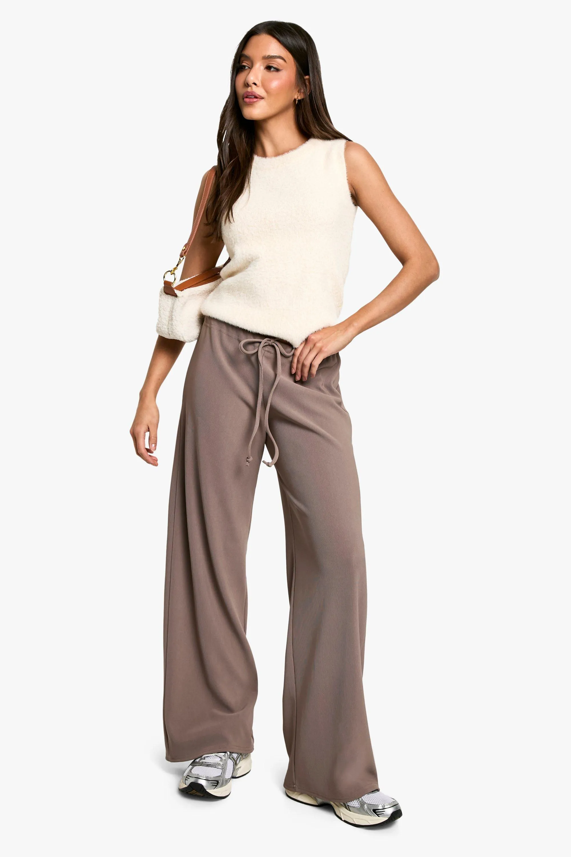 Rib Drawstring Pants