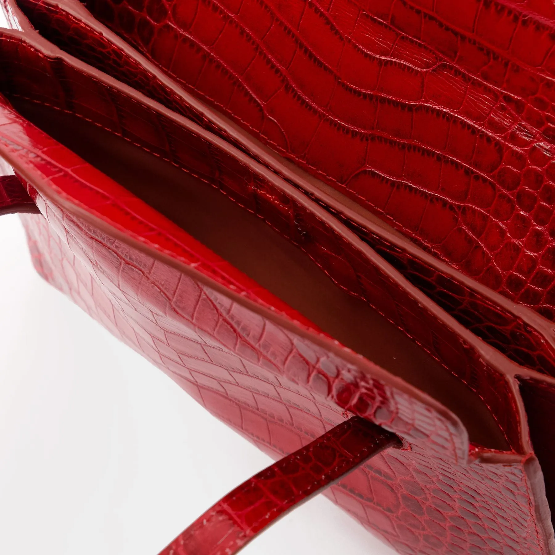 Rouje  Apero Bag - Rouje - Leather - Red Croco