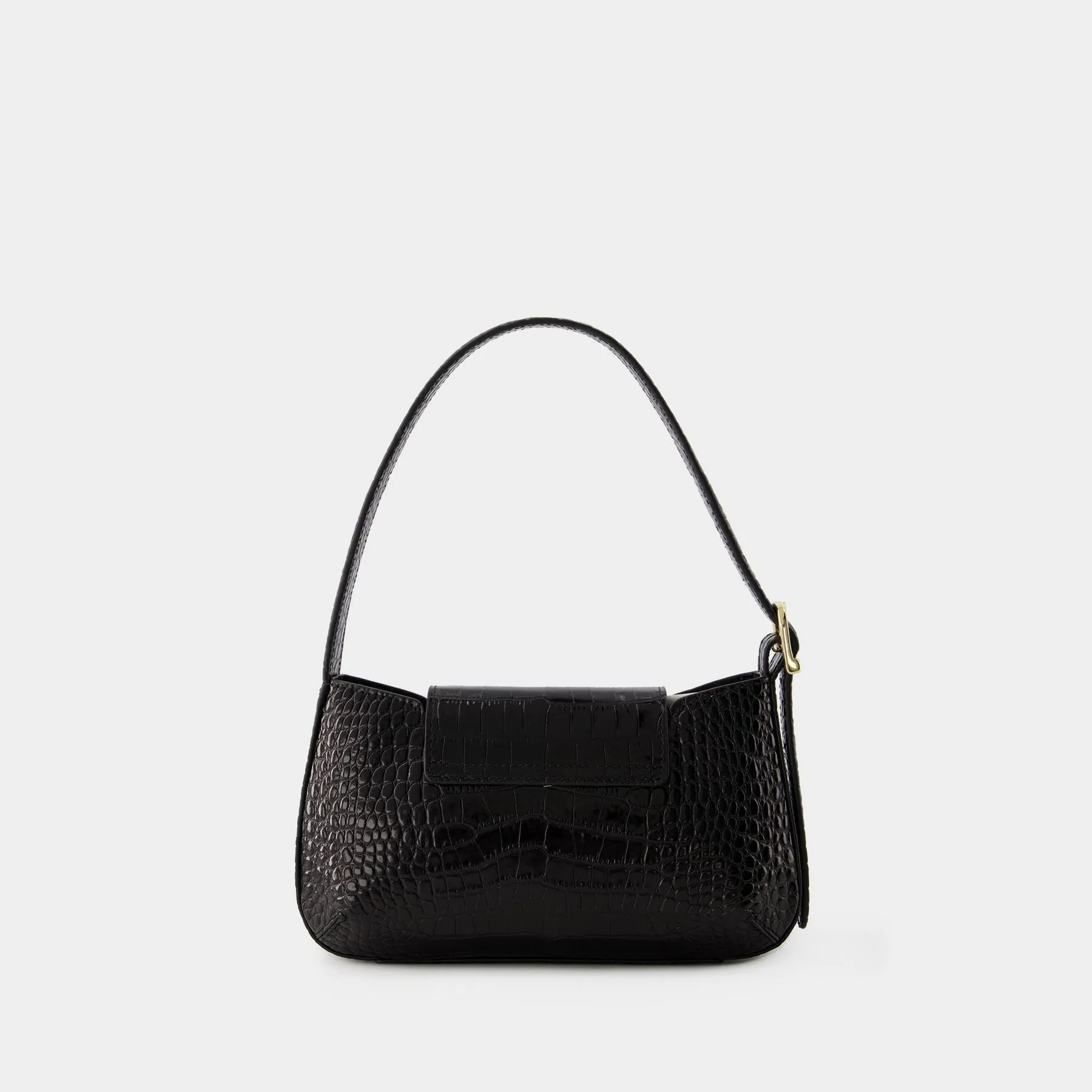 Rouje  Baguette Shoulder Bag - Rouje - Leather - Black Croco