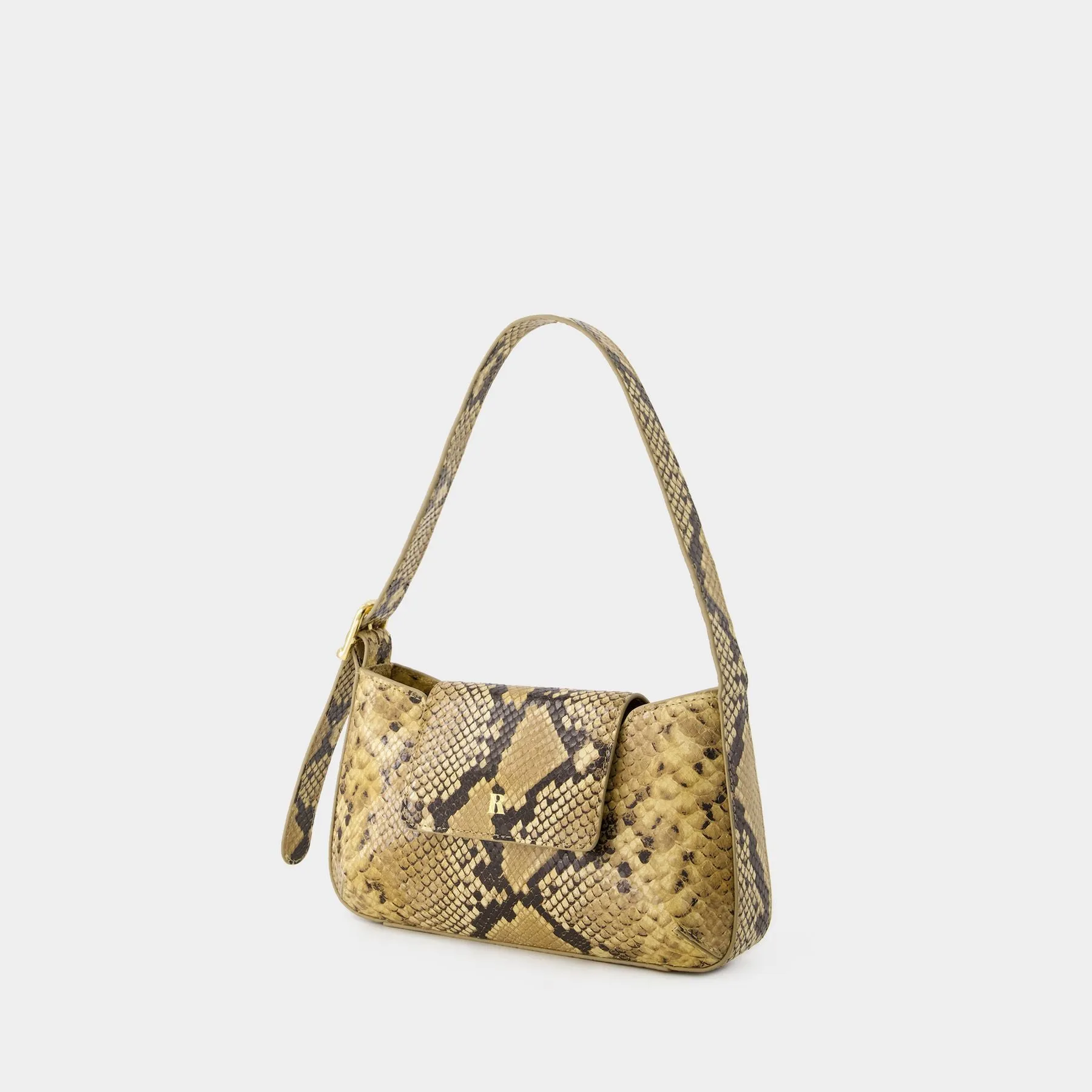 Rouje  Baguette Shoulder Bag - Rouje - Leather - Naturel Python