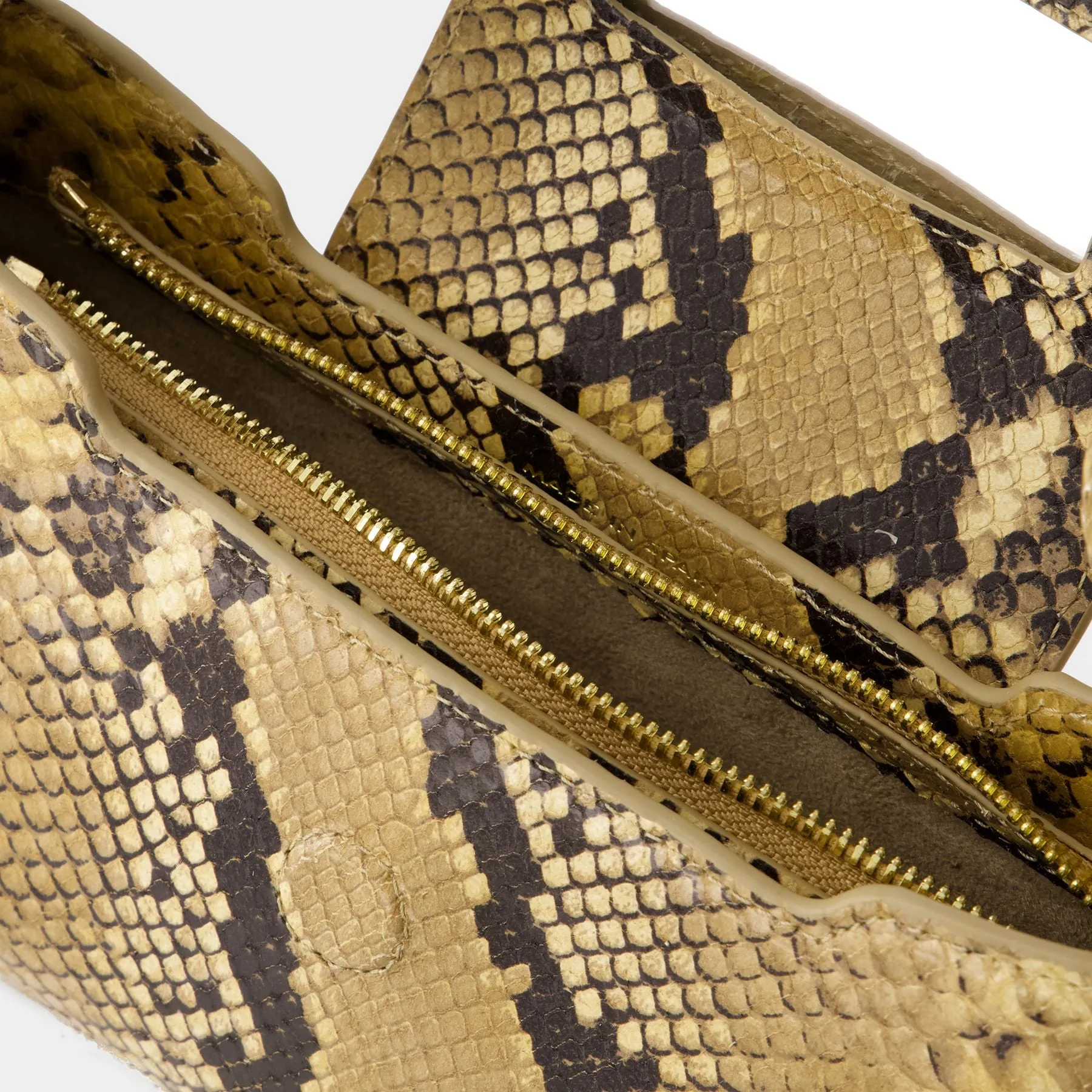 Rouje  Baguette Shoulder Bag - Rouje - Leather - Naturel Python