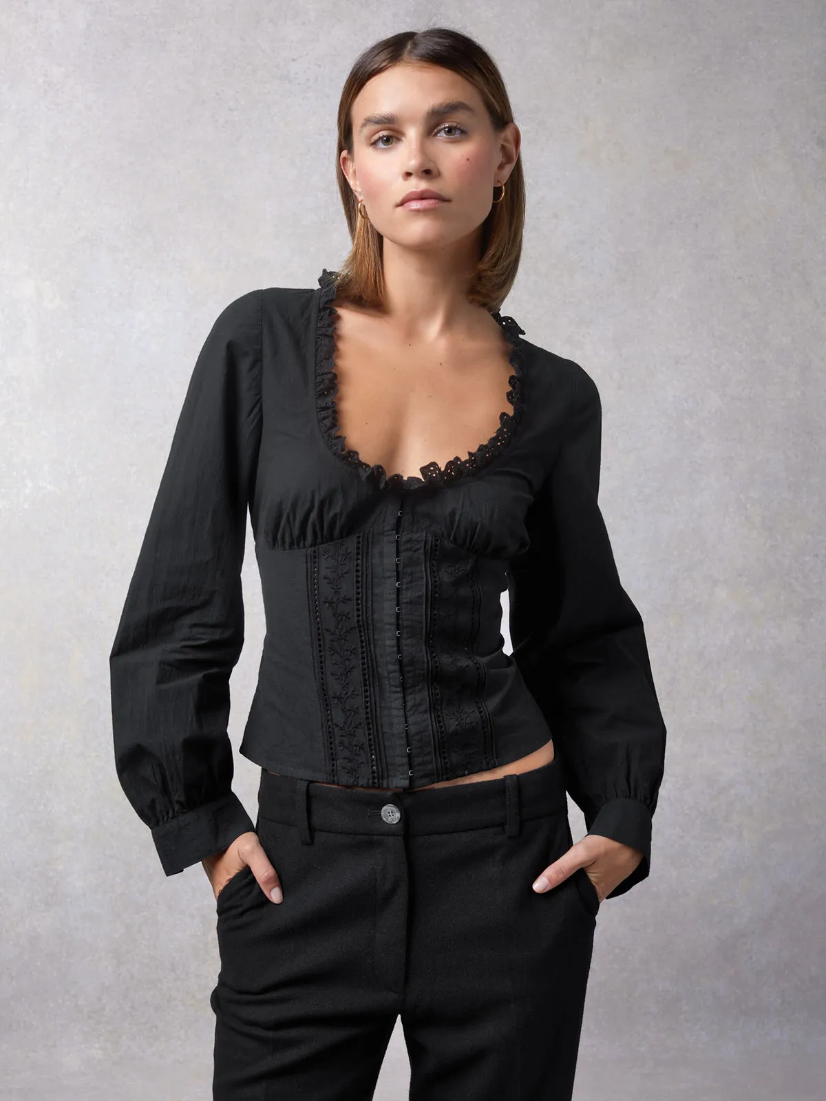     ROUJE     Blouse Wendy Noir