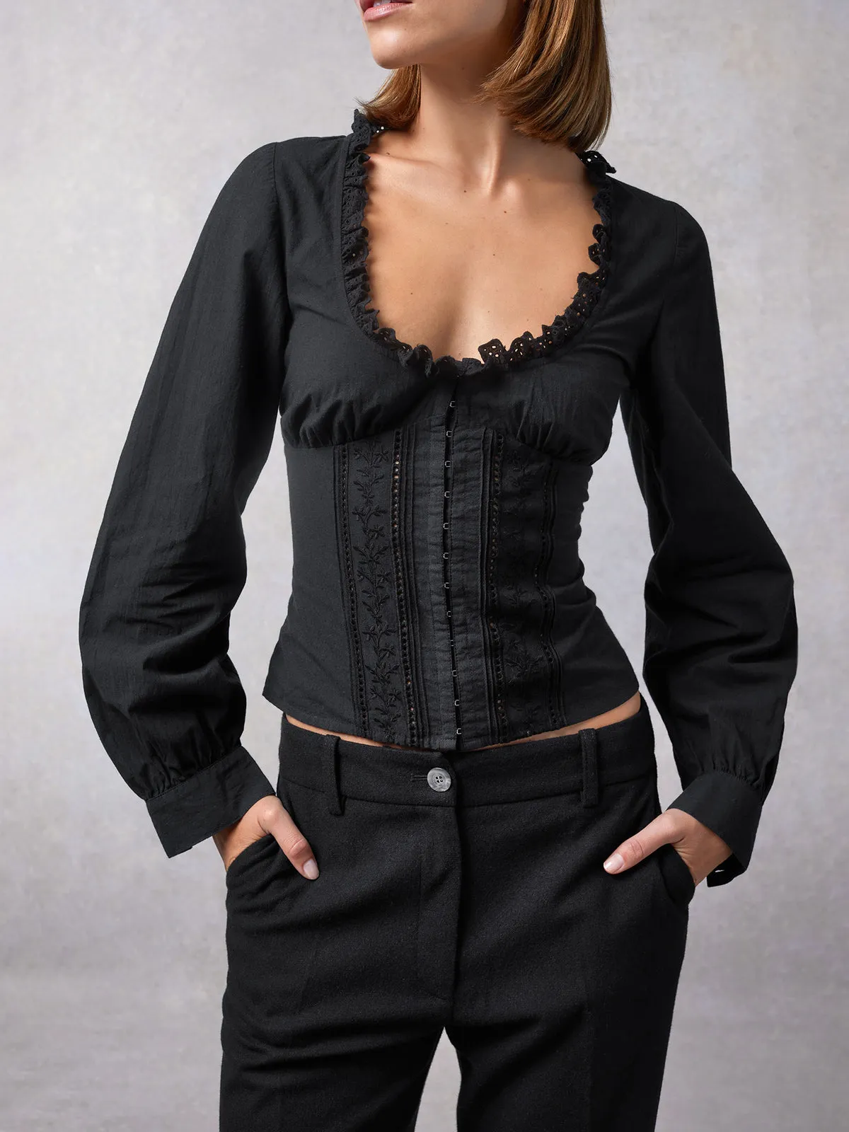     ROUJE     Blouse Wendy Noir