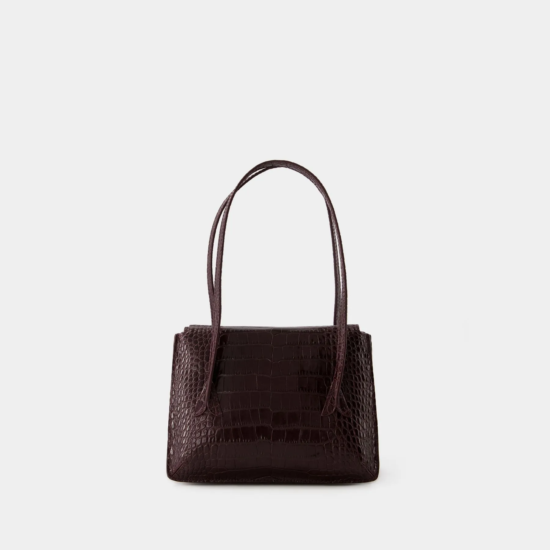 Rouje  Le J Shoulder Bag - Rouje - Leather - Burgundy Croco