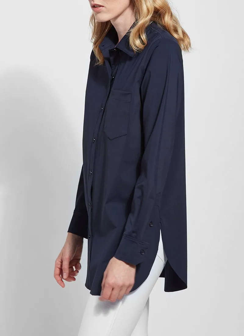 Schiffer Button Down - True Navy