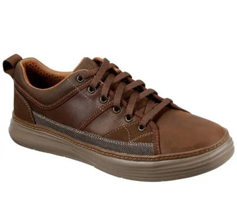 Skechers MEN'S MORENO-PENCE Dark Brown