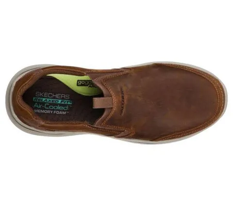 Skechers MEN'S RELAXED FIT EXPENDED-MORGO Dark Brown