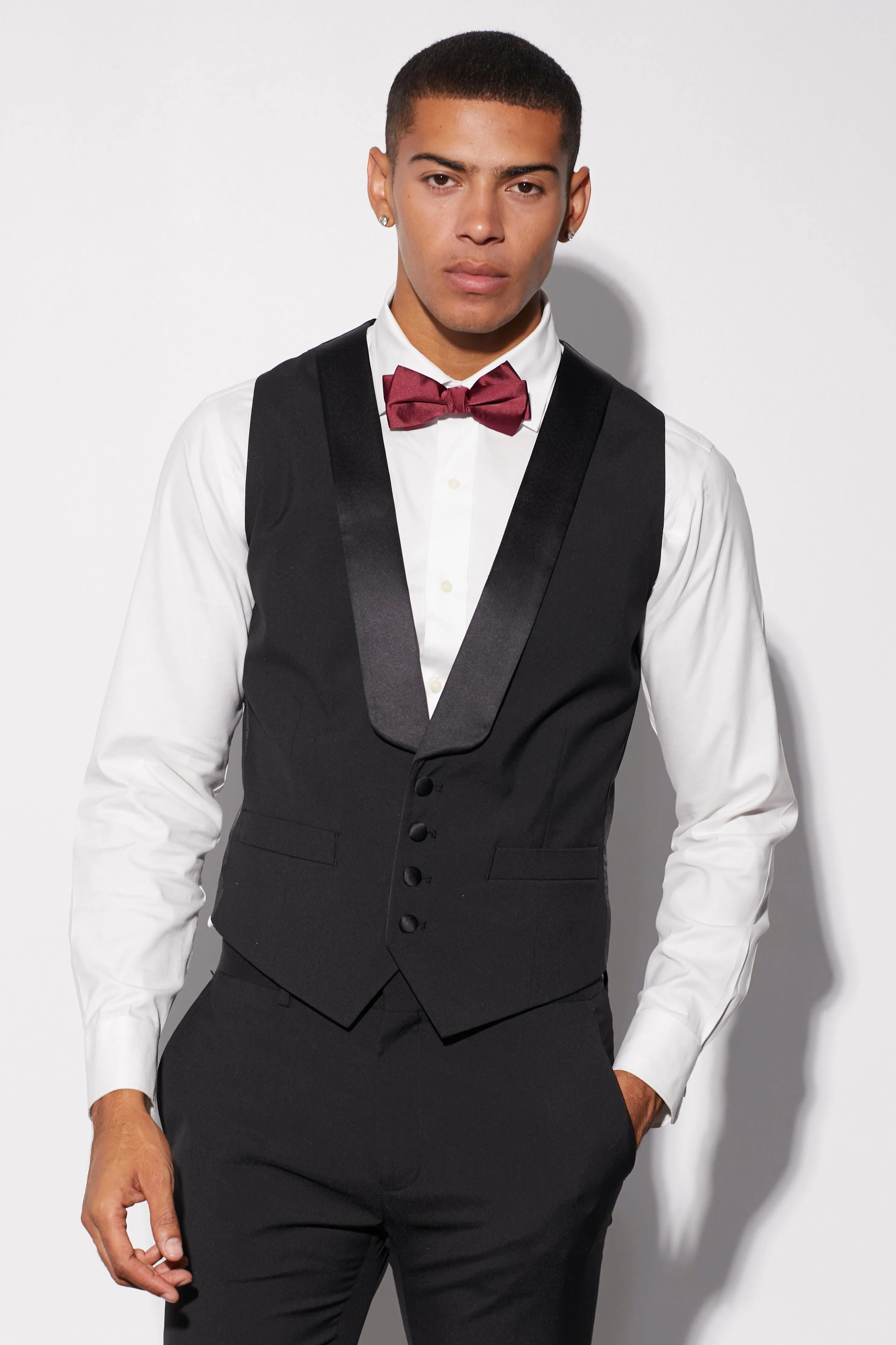 Skinny Tuxedo Vest