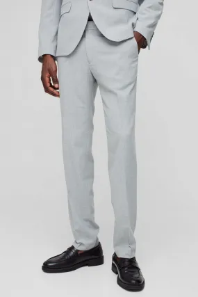 Slim Grey Suit Pants