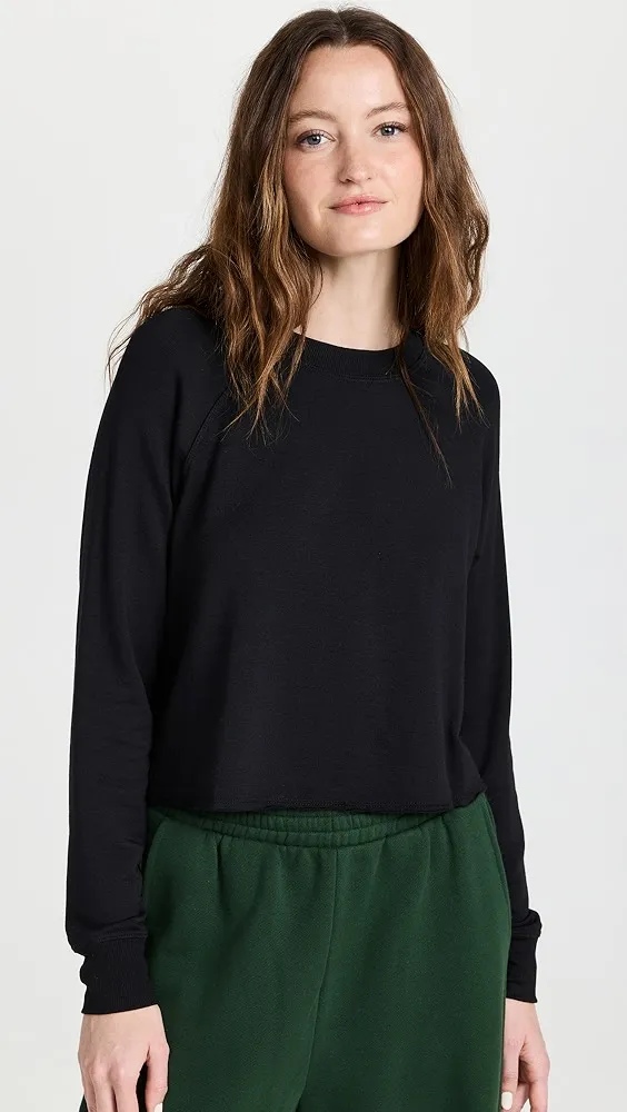 Splits59   Warm Up Crop Fleece Sweatshirt 