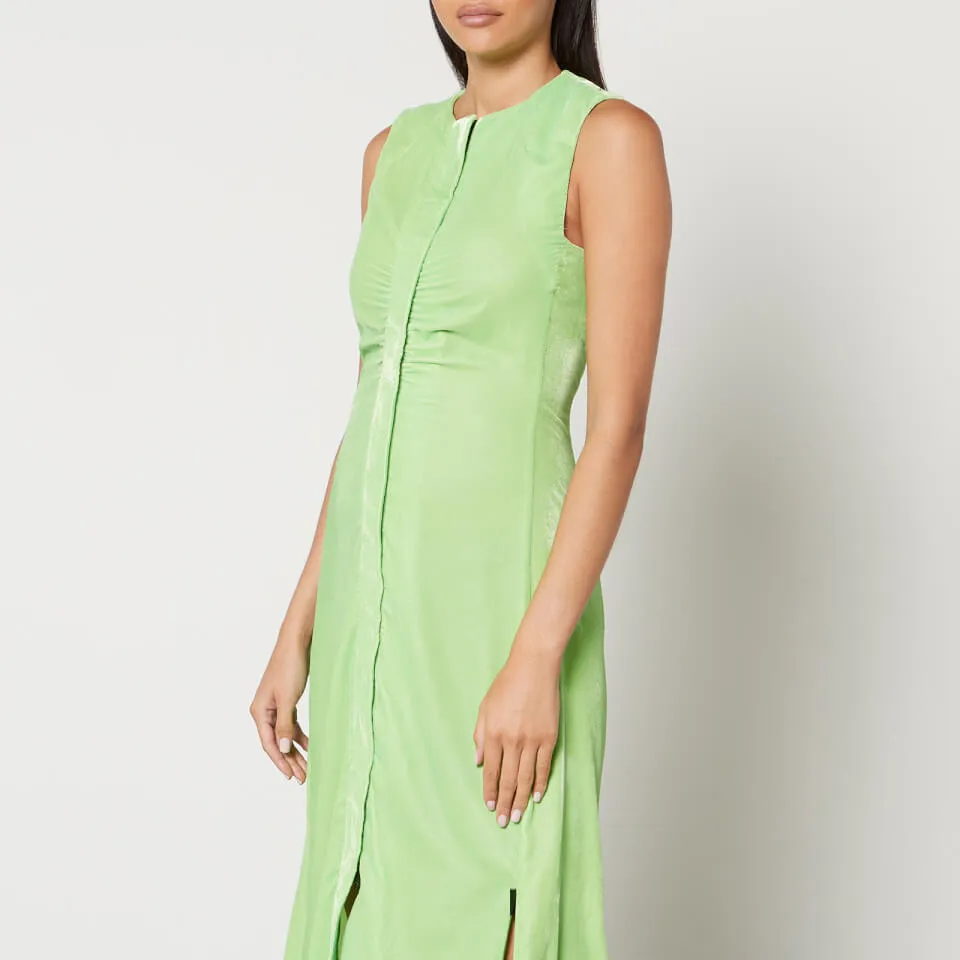 Stine Goya Austyn Recycled Velour Midi Dress - XS | Coggles