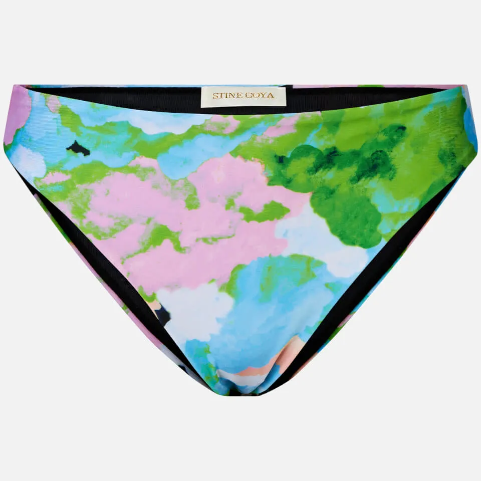 Stine Goya Clouds Stretch-Jersey Bikini Bottoms - XXS | Coggles