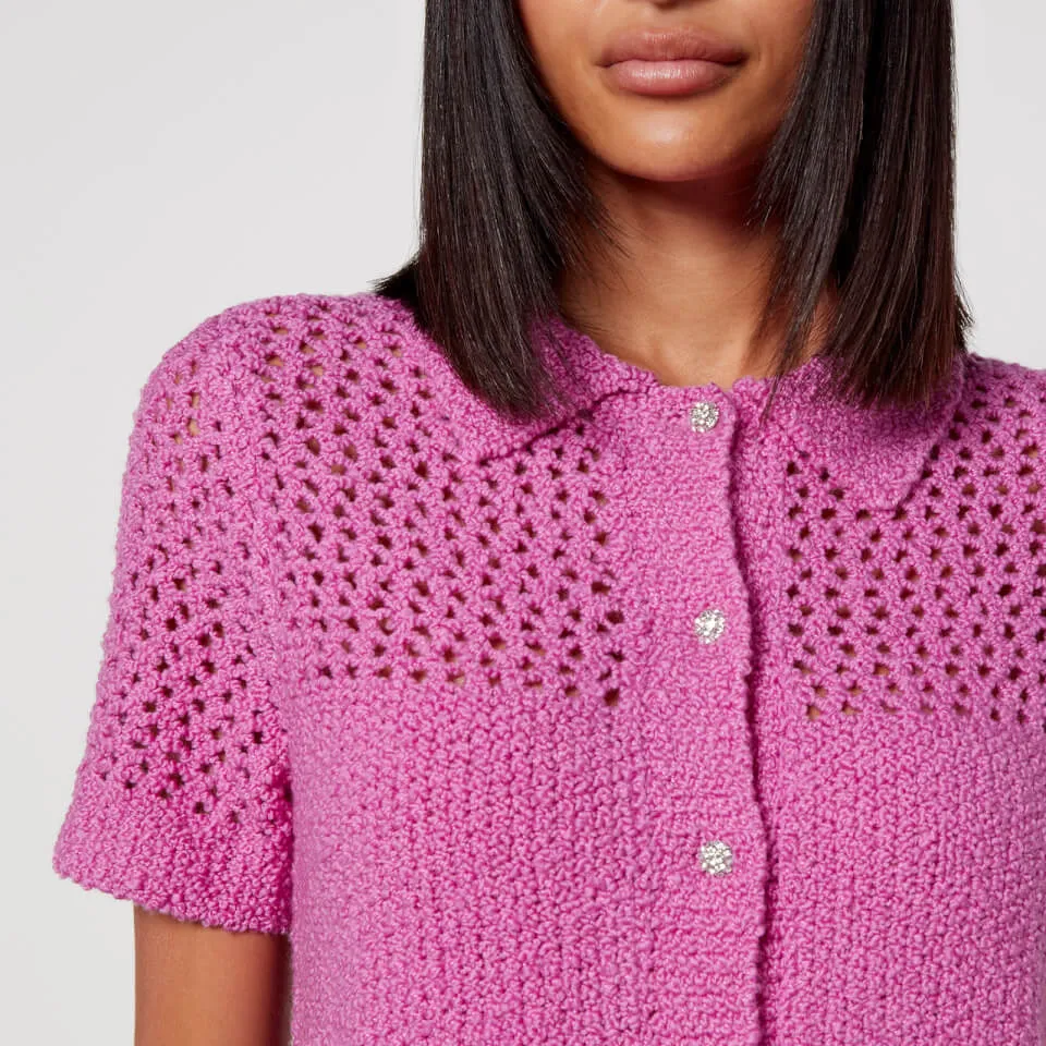 Stine Goya Darcy Crocheted Wool-Blend Top - XXS | Coggles