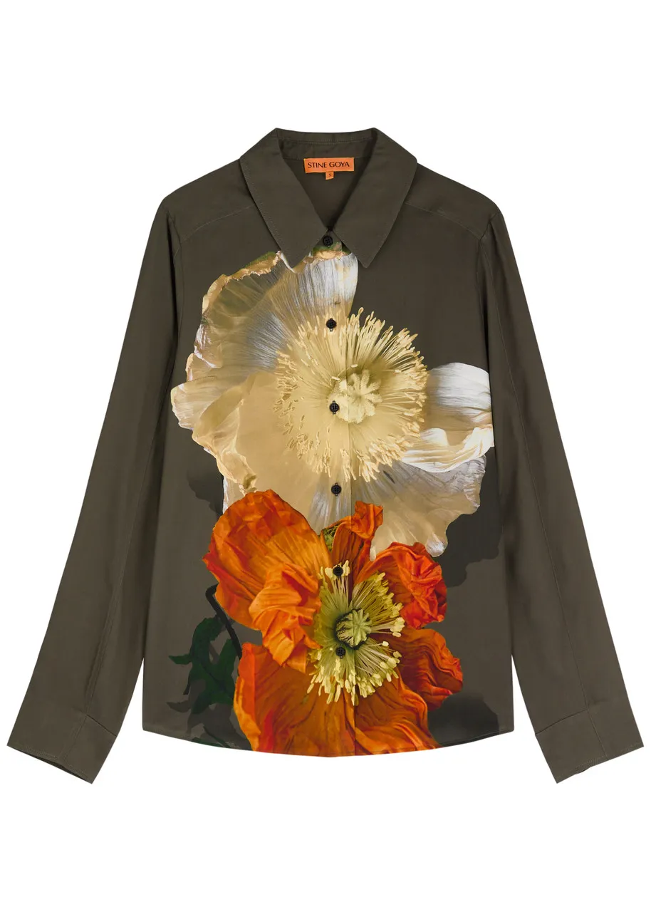 STINE GOYA Felix floral-print shirt  -                         -                     -                