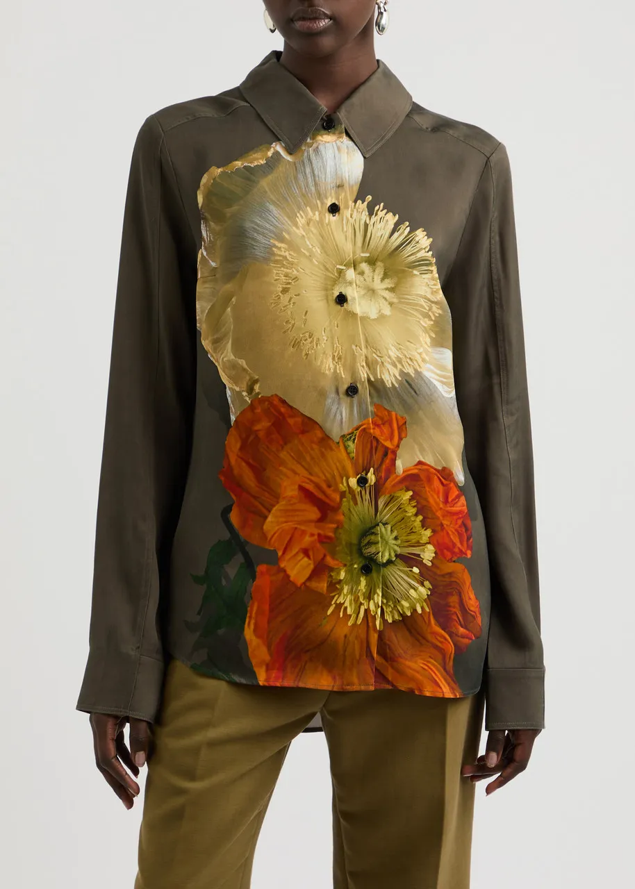 STINE GOYA Felix floral-print shirt  -                         -                     -                