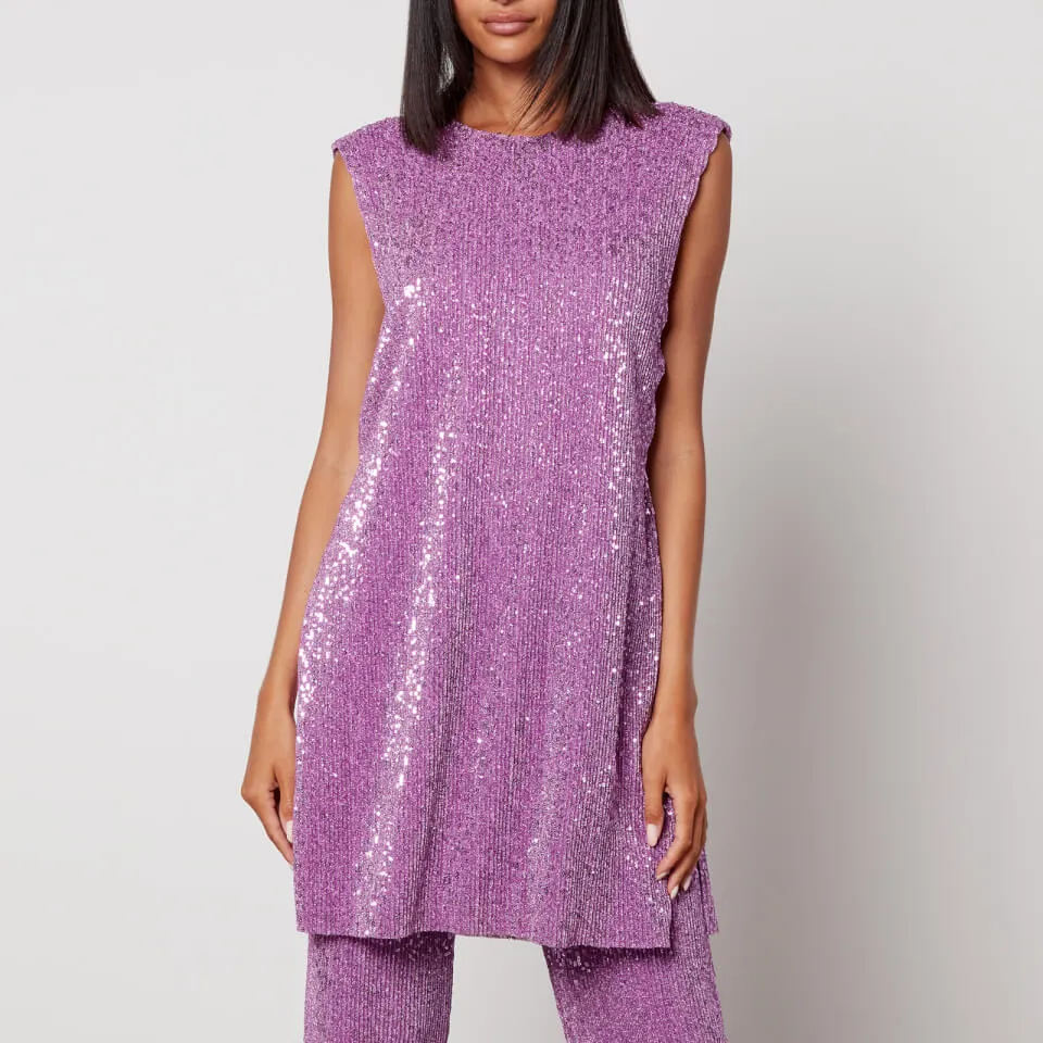 Stine Goya Isha Sequined Jersey Mini Dress - L | Coggles