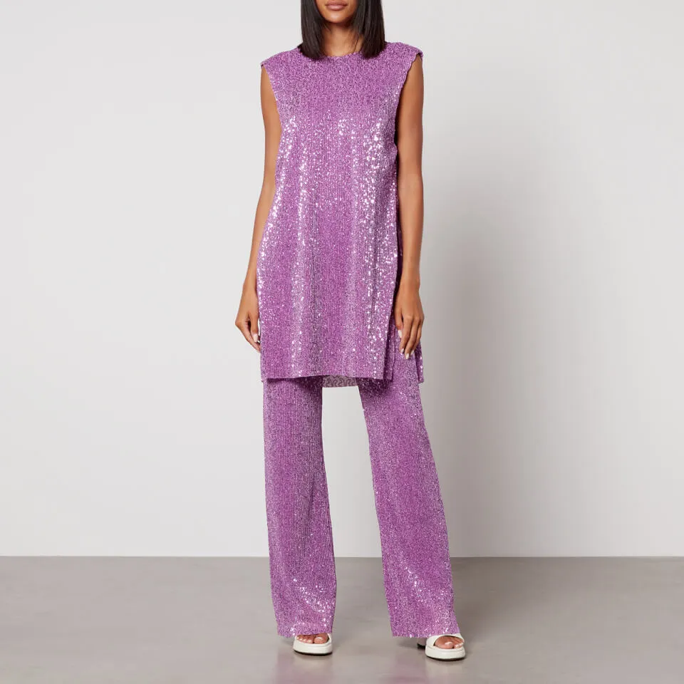 Stine Goya Isha Sequined Jersey Mini Dress - L | Coggles