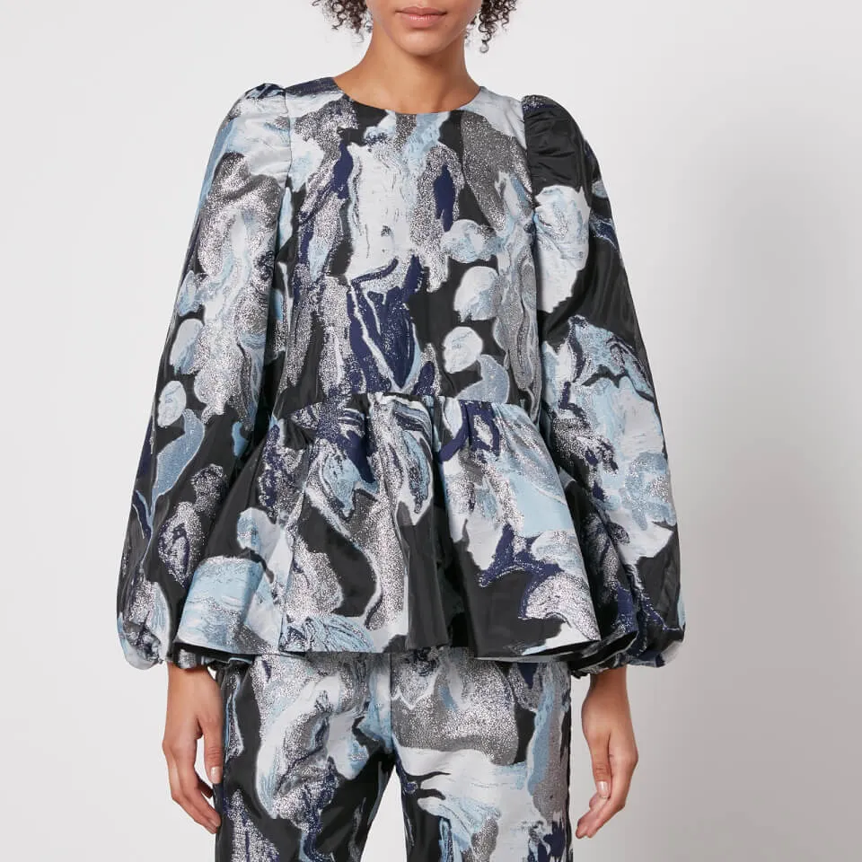 Stine Goya Jenny Floral-Jacquard Blouse - XS | Coggles