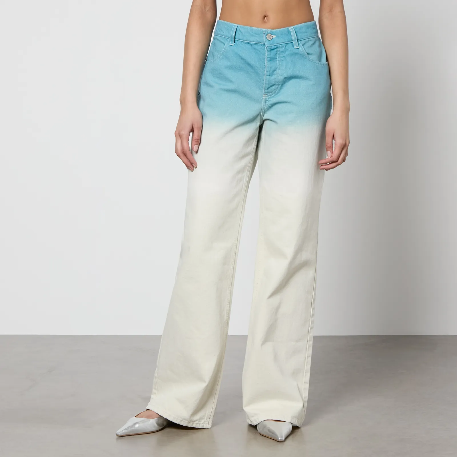 Stine Goya Joelle Tie-Dye Denim Wide-Leg Jeans - W26 | Coggles