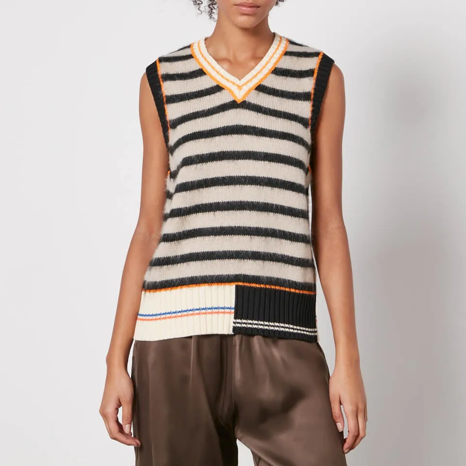 Stine Goya Noa Intarsia-Knit Vest - L | Coggles