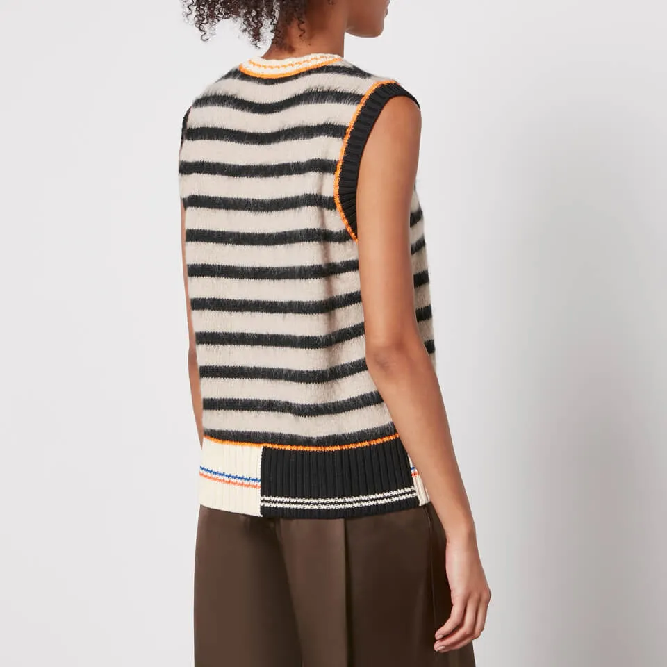 Stine Goya Noa Intarsia-Knit Vest - L | Coggles