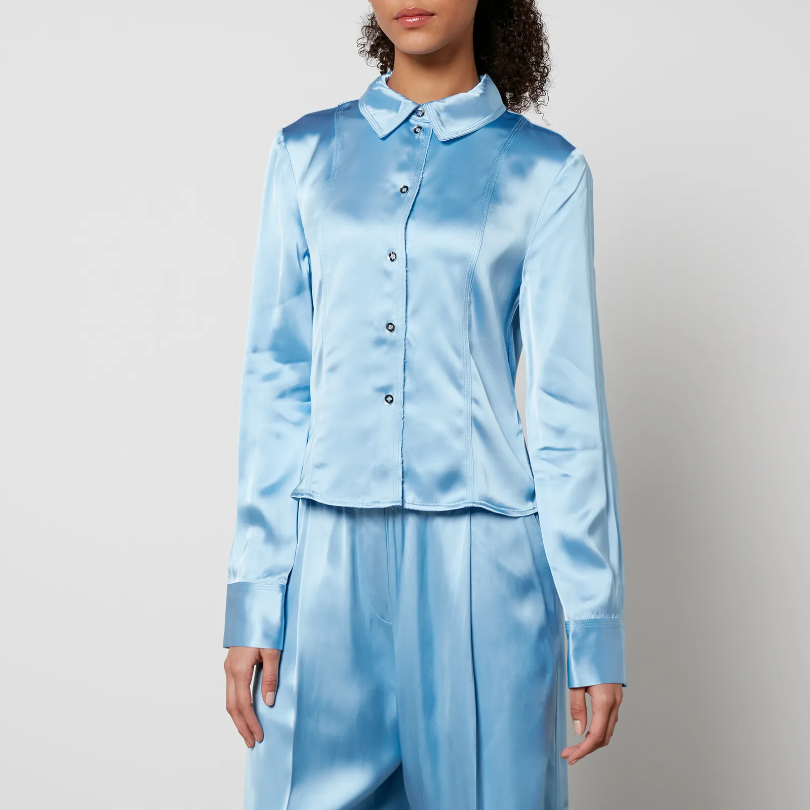 Stine Goya Shane Satin Shirt - XXS | Coggles