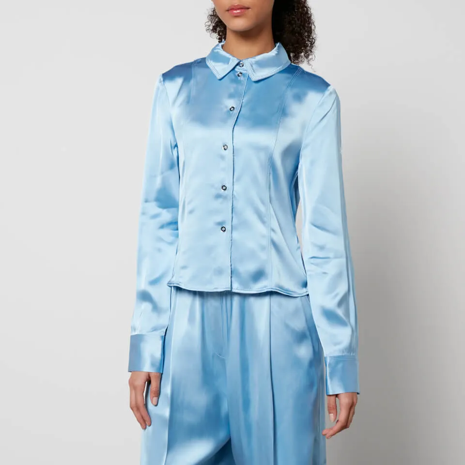 Stine Goya Shane Satin Shirt - XXS | Coggles