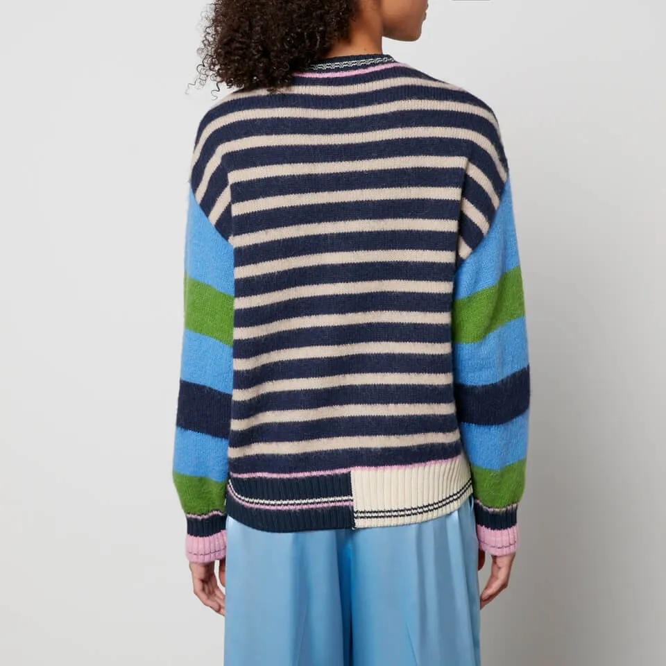 Stine Goya Shea Striped Intarsia-Knit Jumper - XXS | Coggles