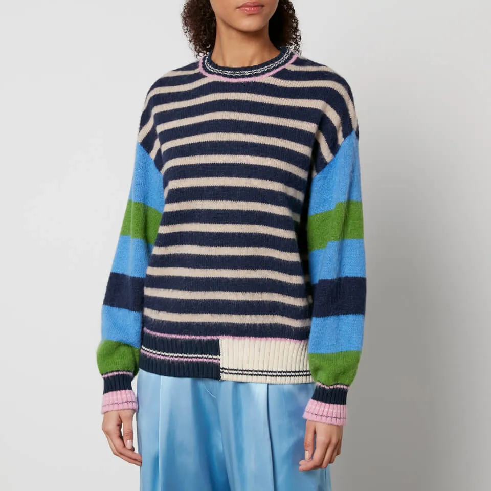 Stine Goya Shea Striped Intarsia-Knit Jumper - XXS | Coggles