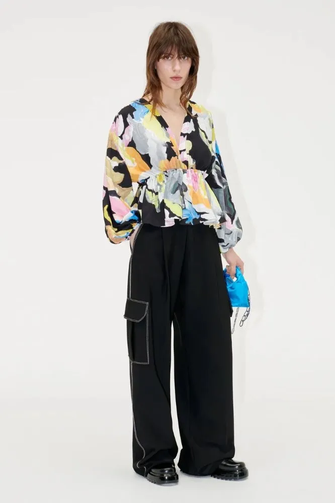 Stine Goya Toni Top - Artistic Floral: L